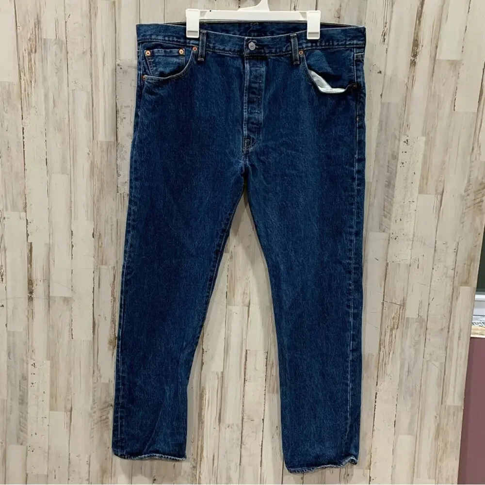 Levi’s 501 Button Fly Regular Fit Jeans 40X32